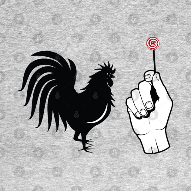 Picture Puzzle Design: Rooster + Hand Holding Candy by Jarecrow 